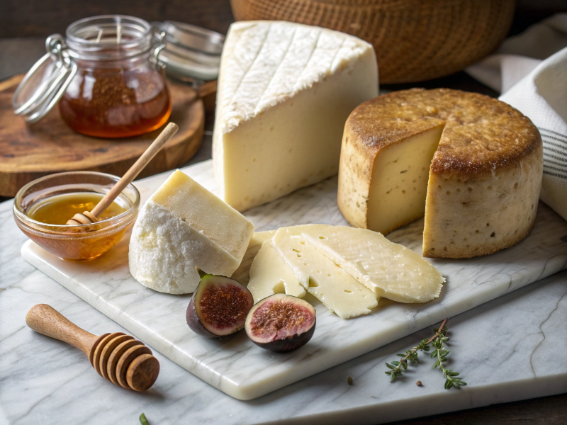 Formaggi tipici calabresi: caciocavallo, pecorino e ricotta